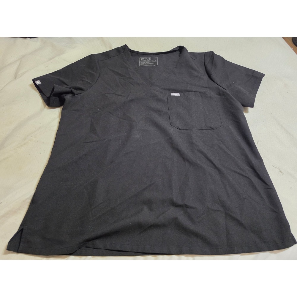FIGS Casma Black V-Neck Scrub Top Technical Collection XL FW1000 Mens XL